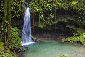waterfall in Dominica